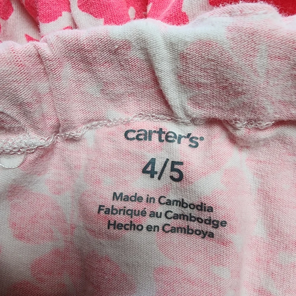 Carter's Floral Pink Dress for Girls Size 4 or 5
